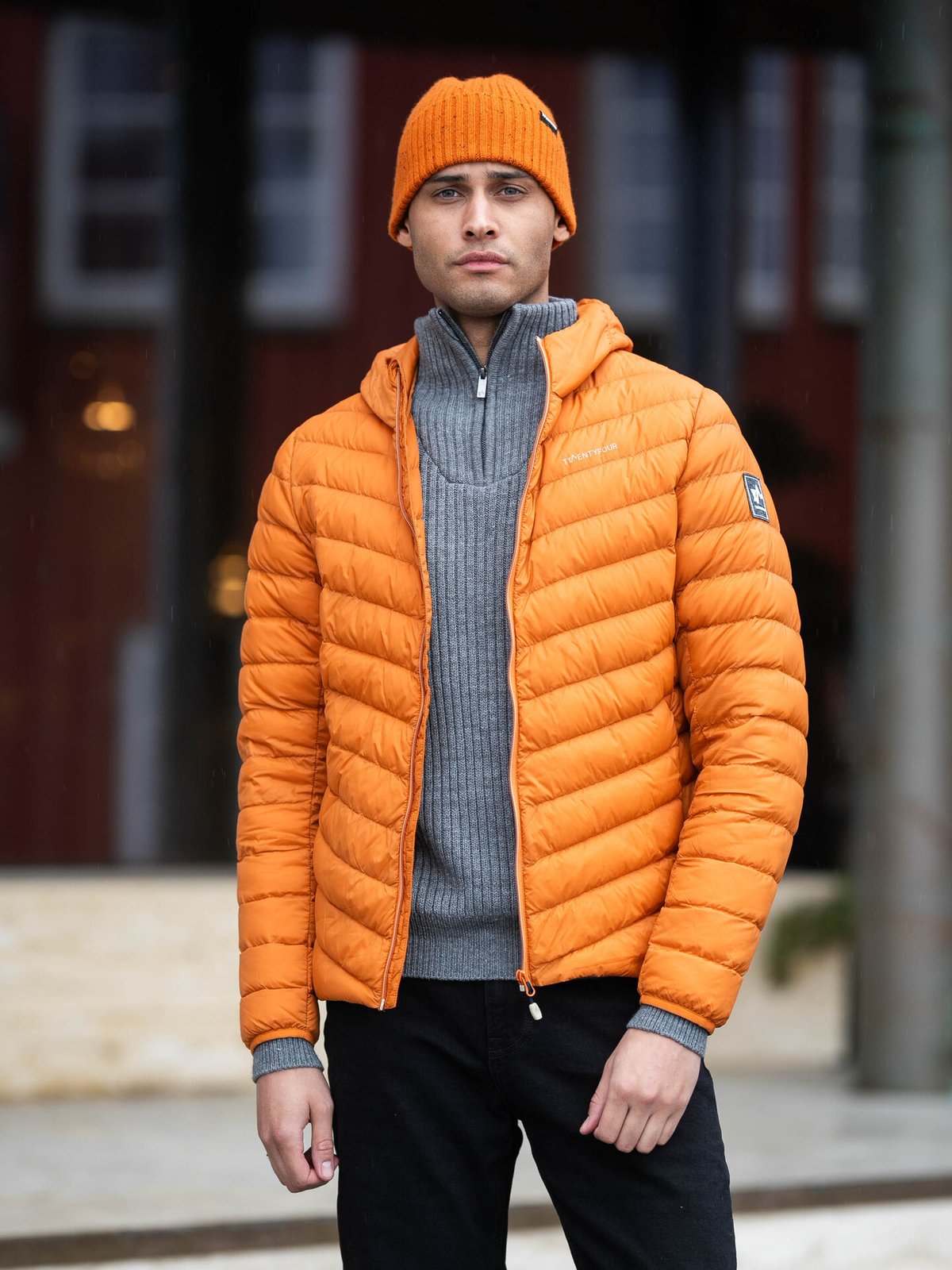 Twentyfour Finse Super Light Dunjakke Rustorange