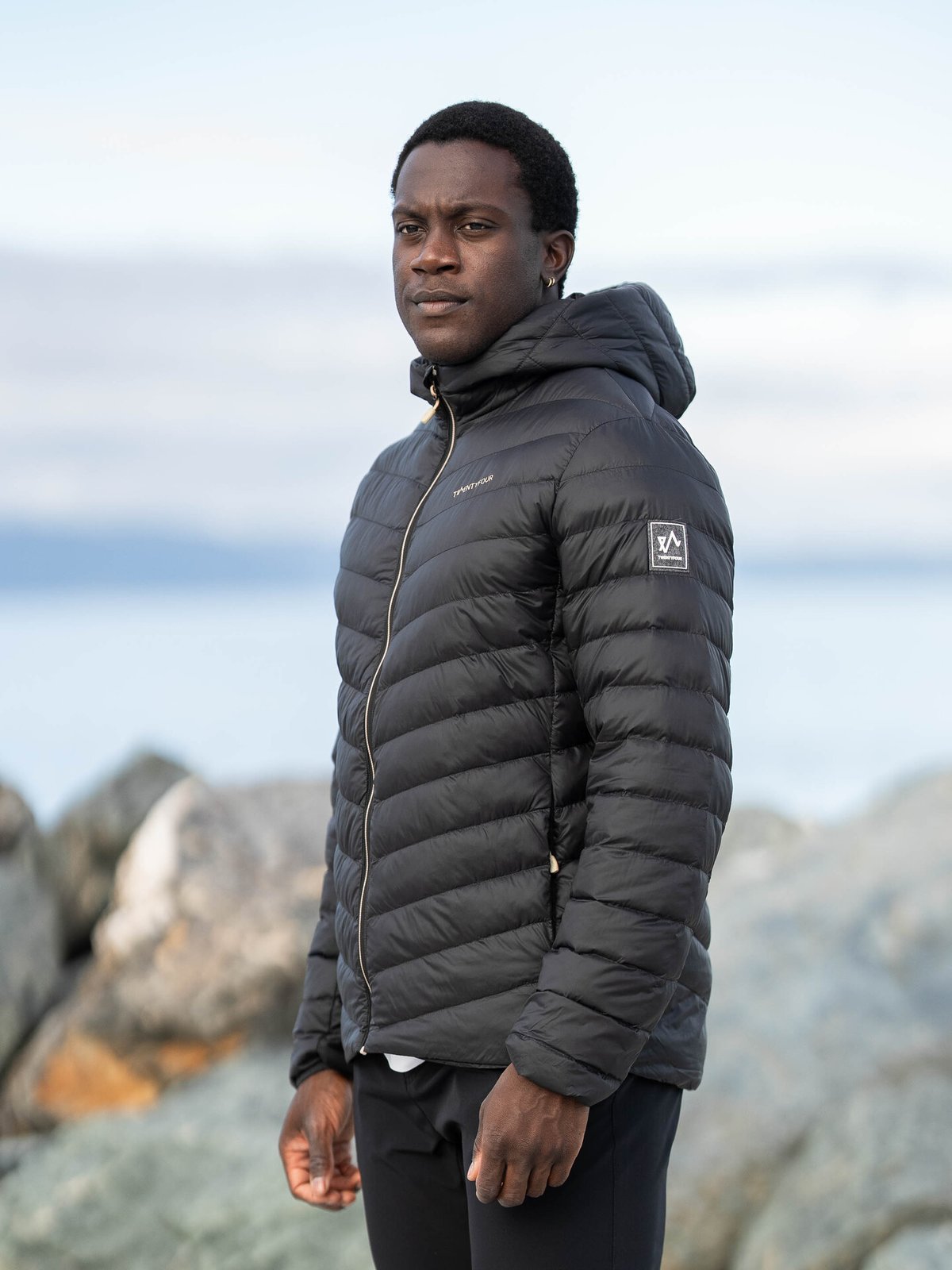 Twentyfour Finse Super Light Dunjakke Skyggesort