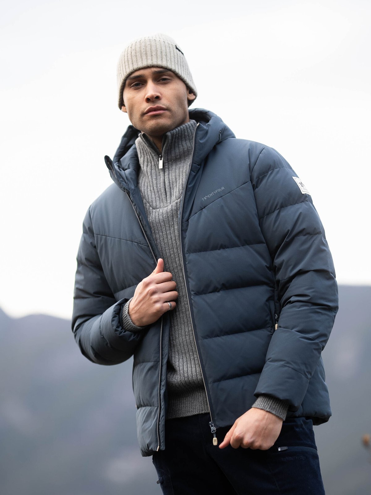 Twentyfour Finse Origin Dunjakke Blekkblå