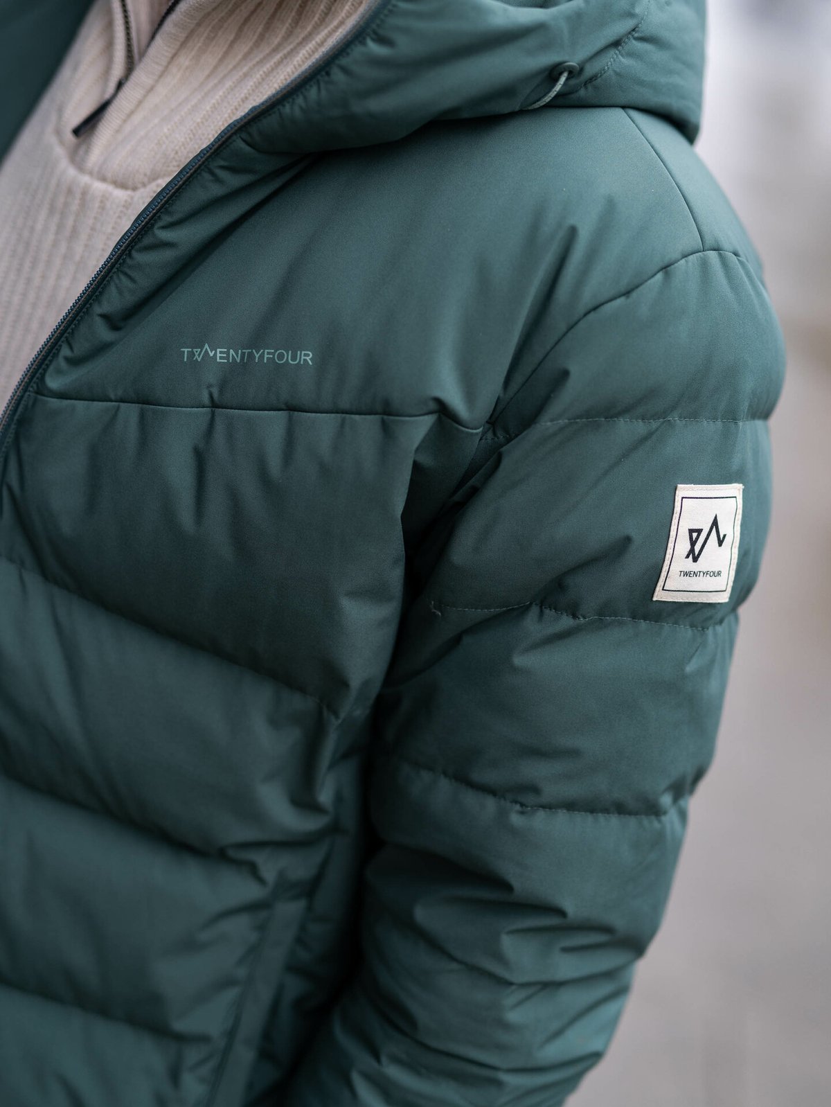 Twentyfour Finse Origin Dunjakke Mellomgrønn