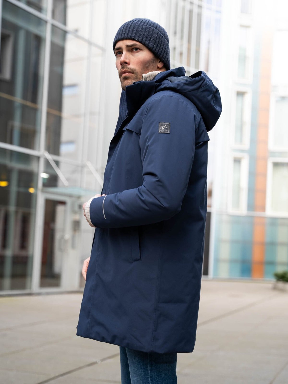 Twentyfour Mode Warm Parkas Marineblå