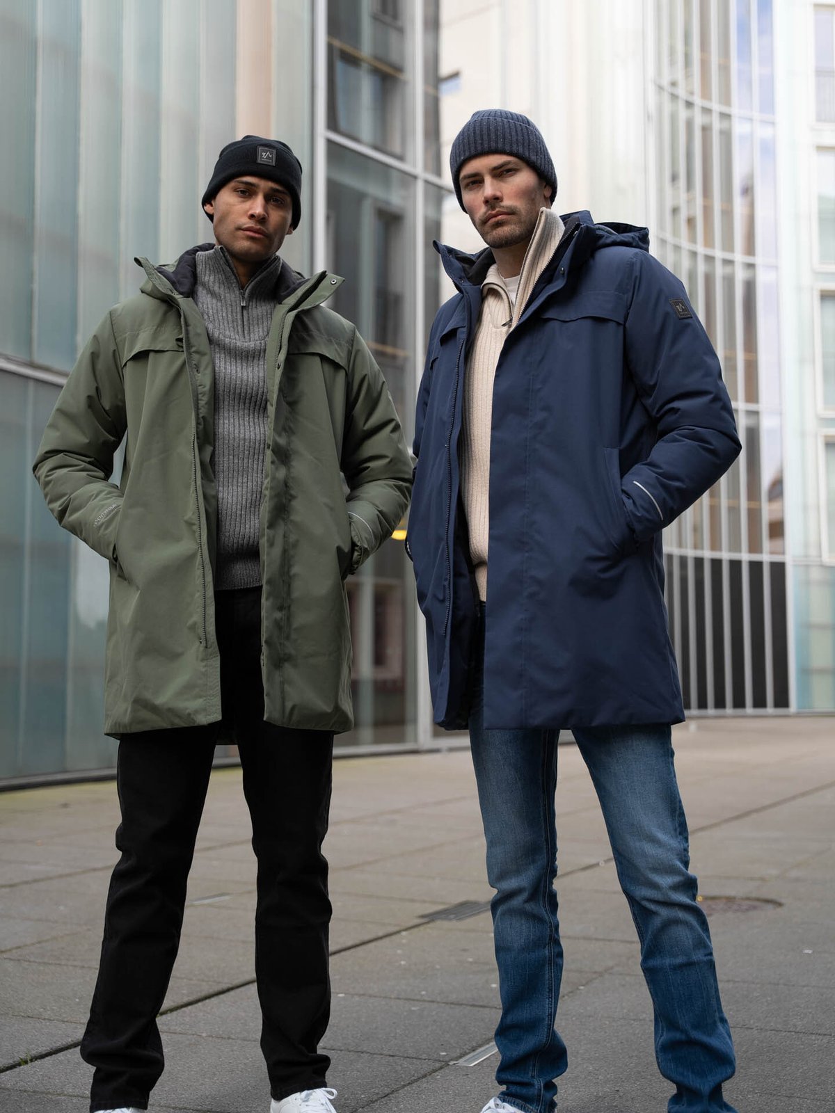 Twentyfour Mode Warm Parkas Marineblå
