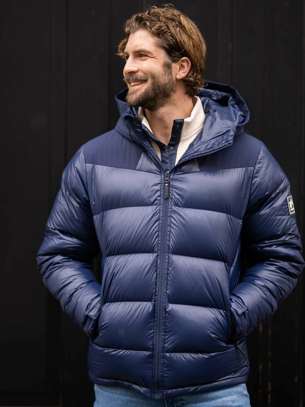 Twentyfour Isbre Dunjakke Marineblå