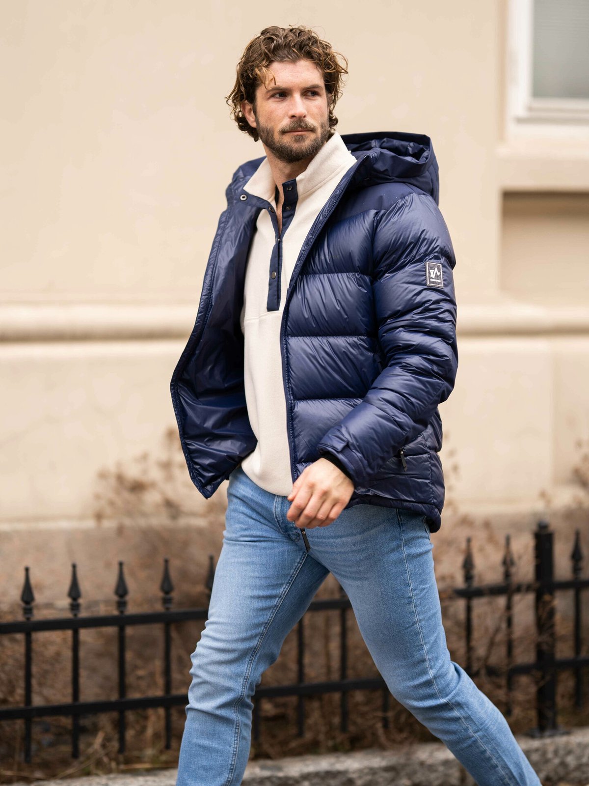 Twentyfour Isbre Dunjakke Marineblå