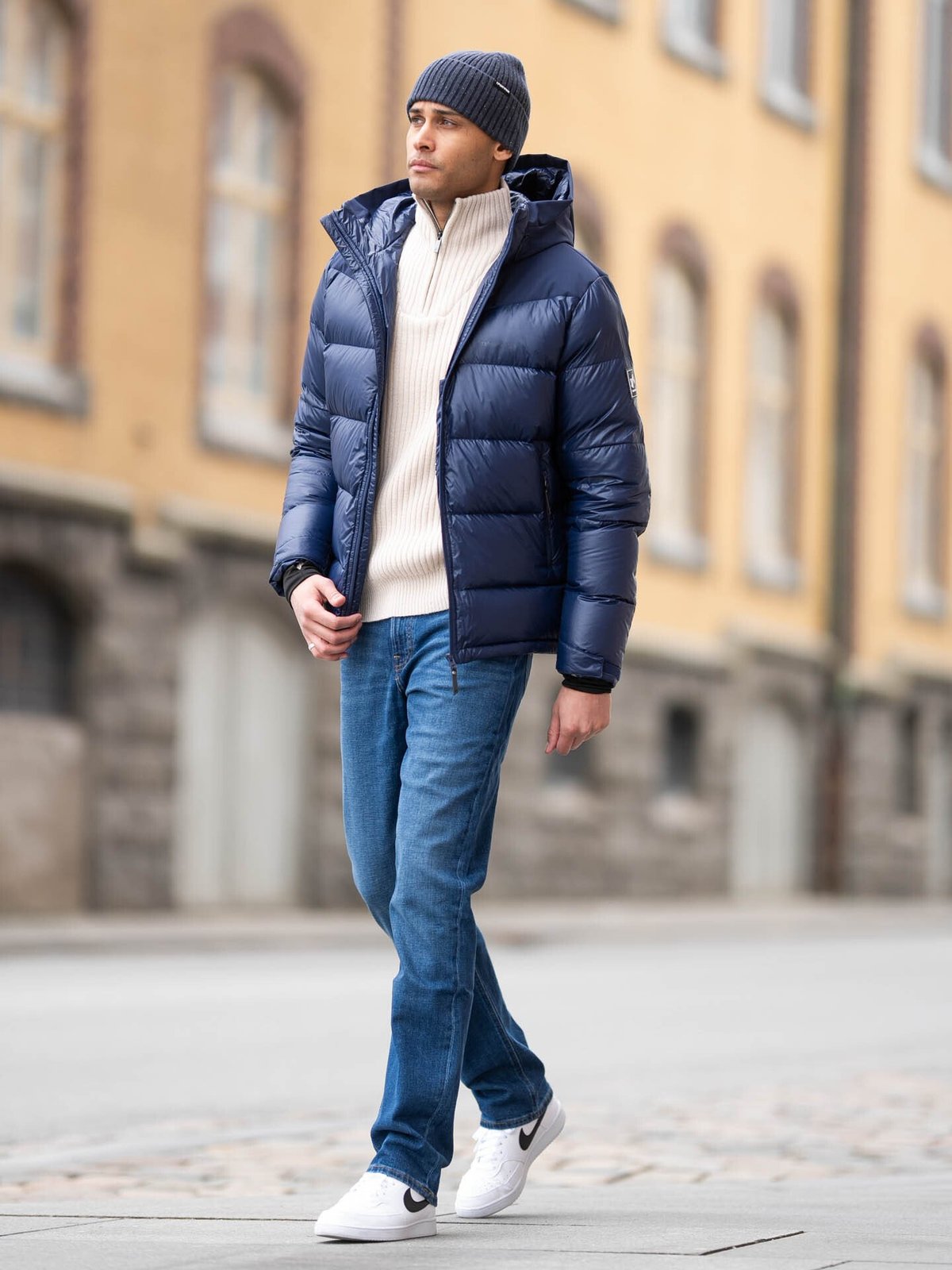 Twentyfour Isbre Dunjakke Marineblå