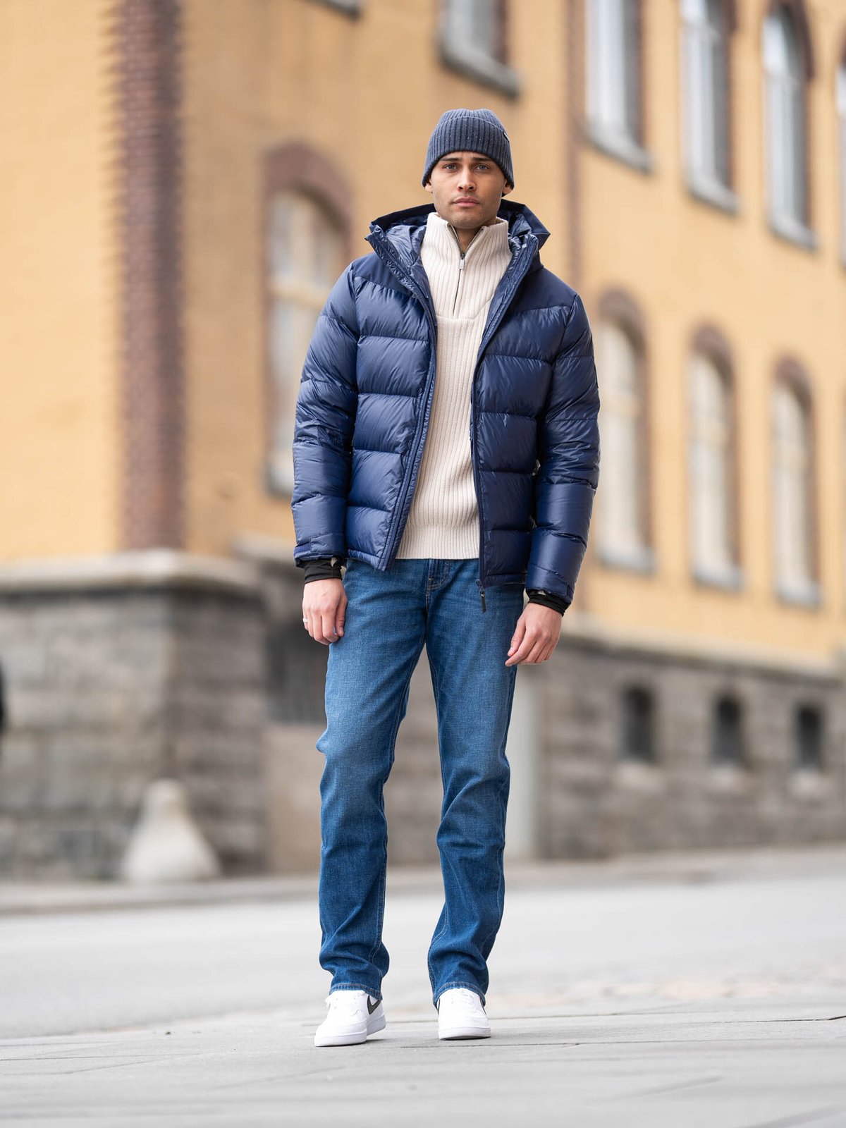 Twentyfour Isbre Dunjakke Marineblå