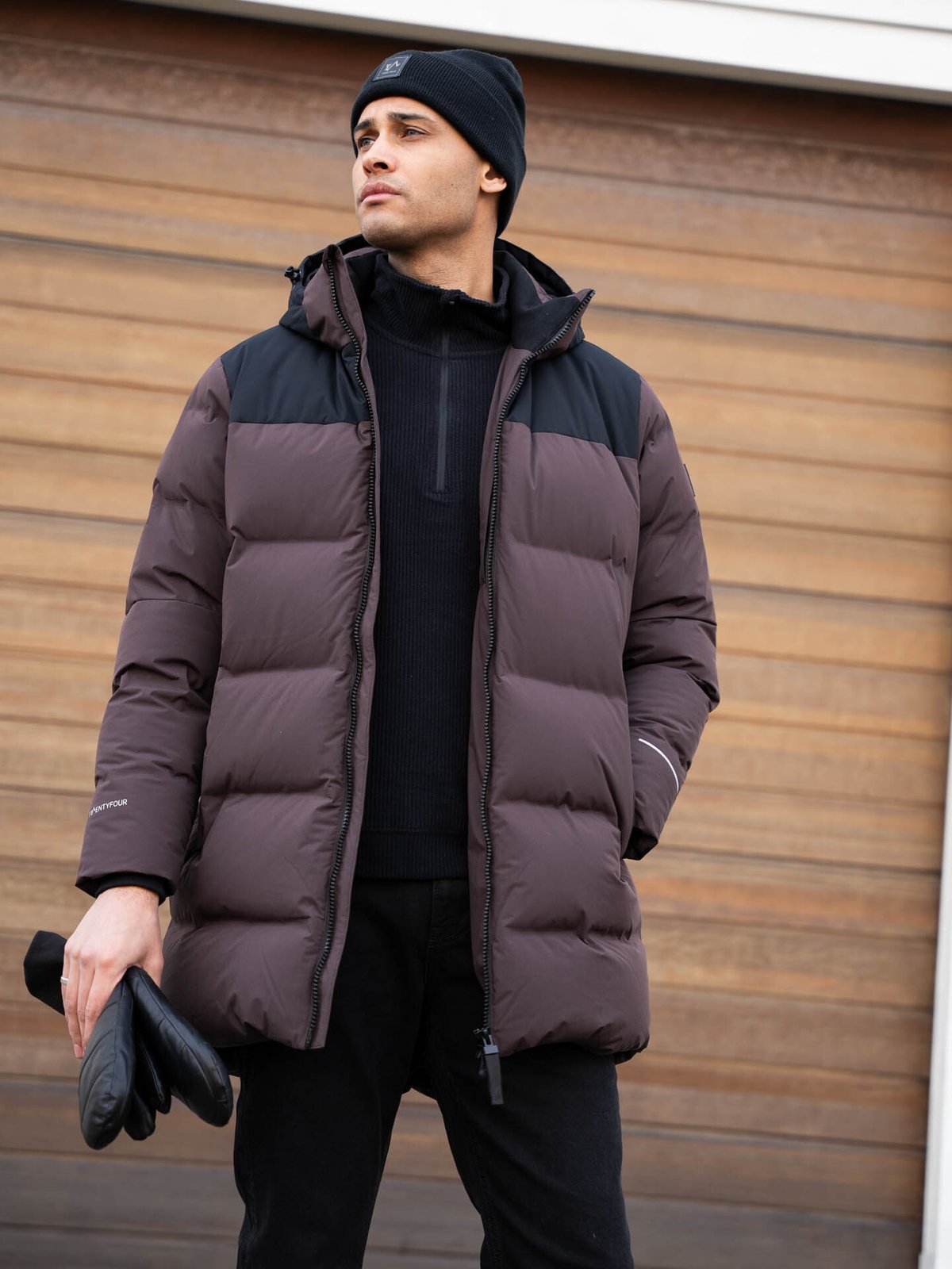 Twentyfour Mode Mio Dunparkas Mørk Brun