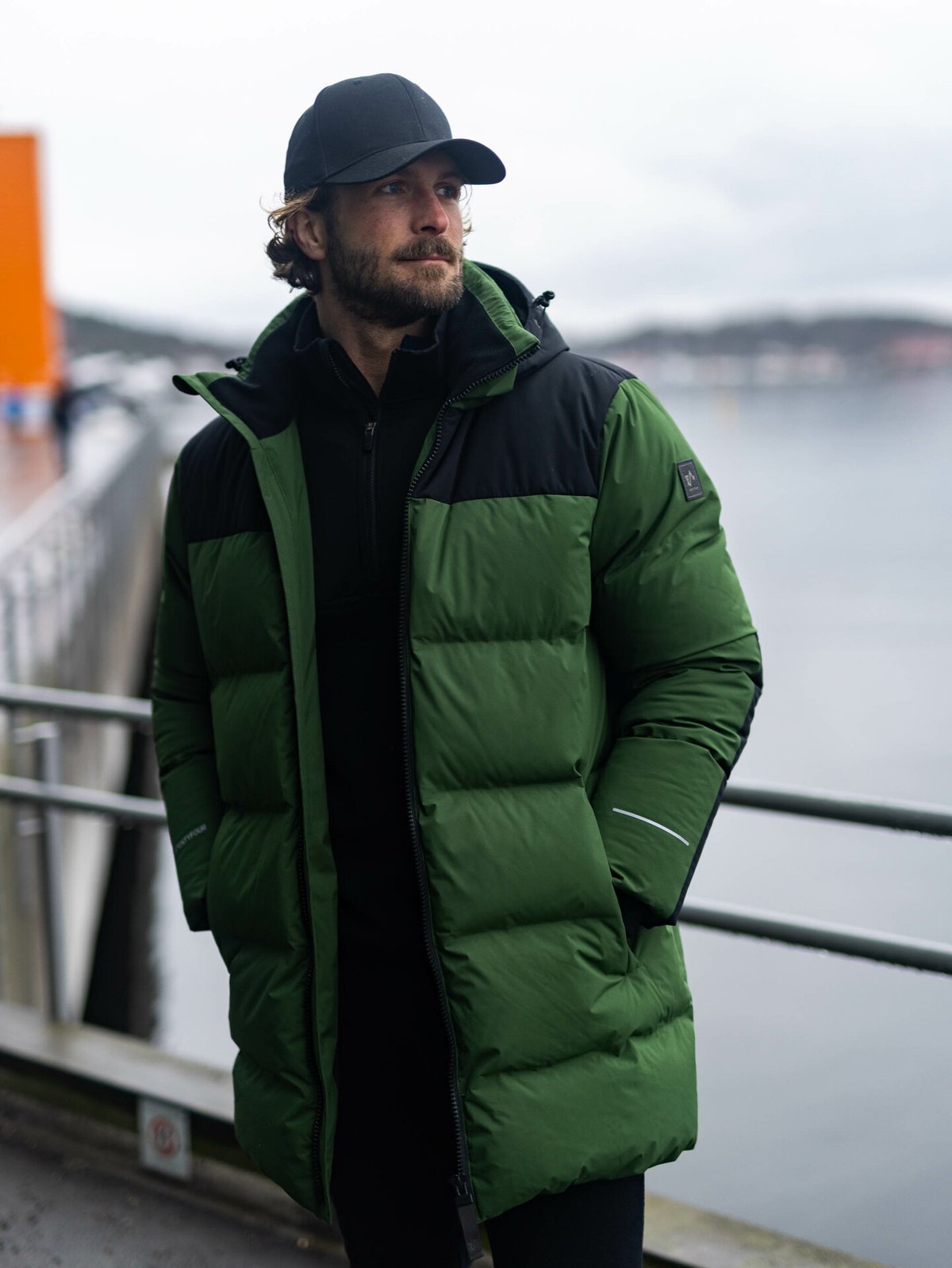 Twentyfour Mode Mio Dunparkas Oliven sort