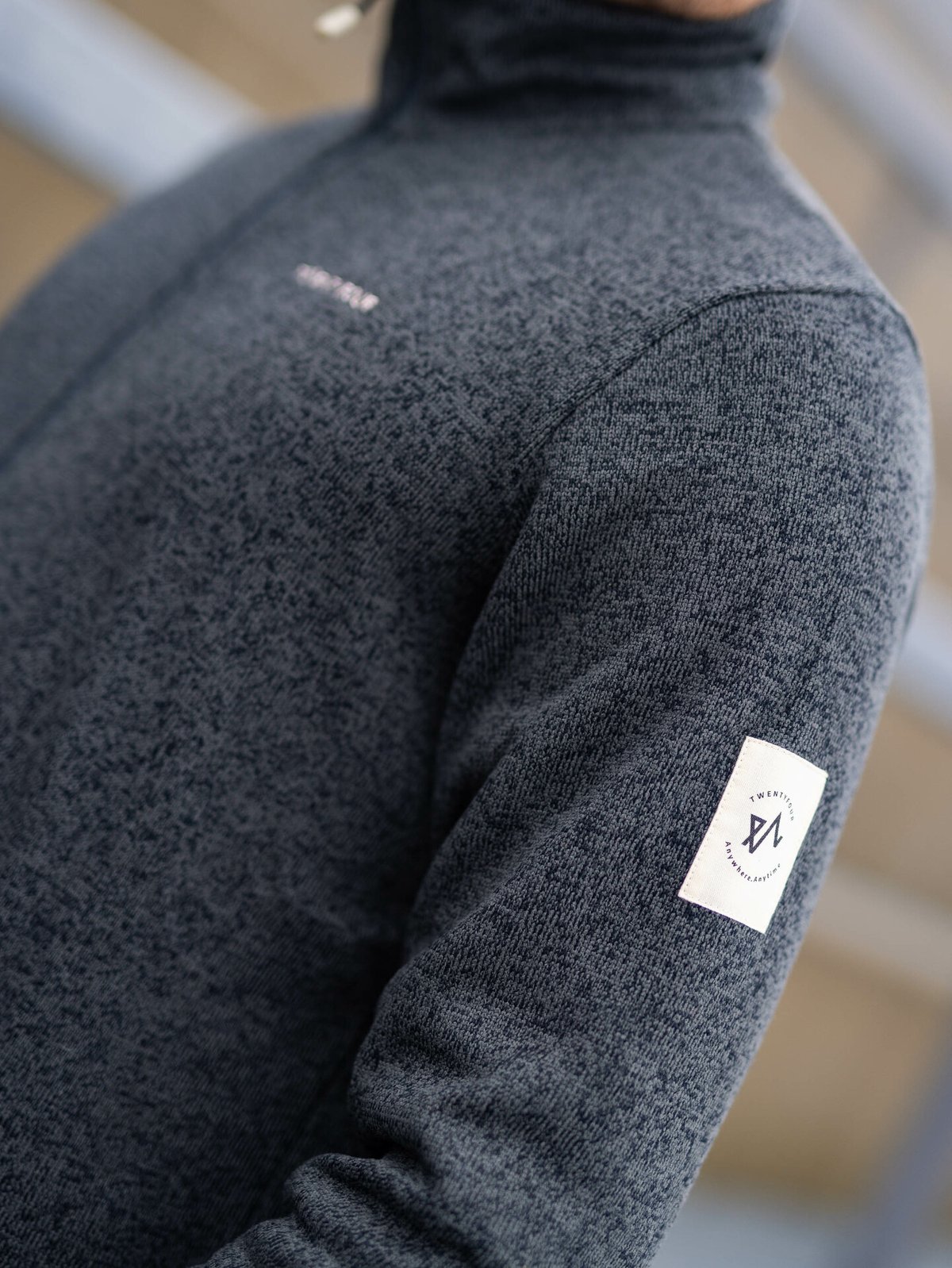 Twentyfour Twentyfour Finse Knitfleece Blekkblå