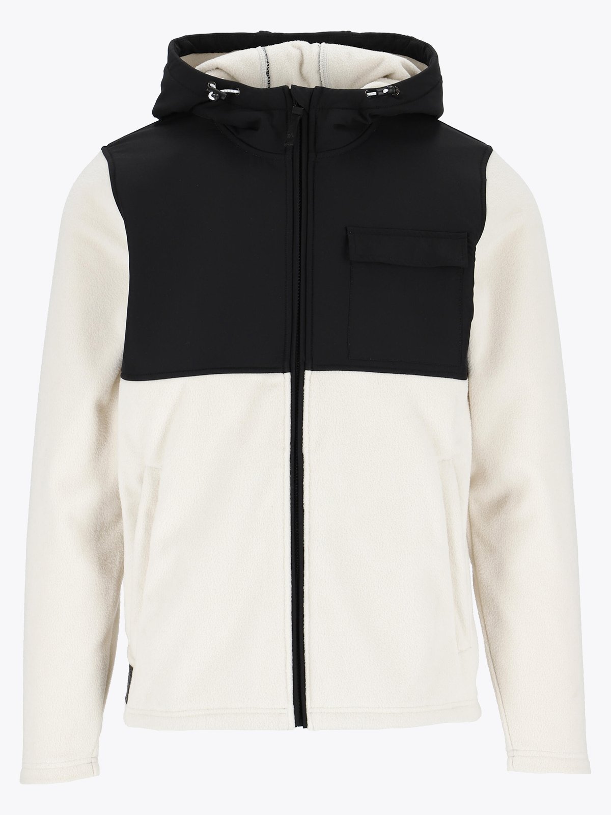 Twentyfour Mode Zip Fleece Gråhvit