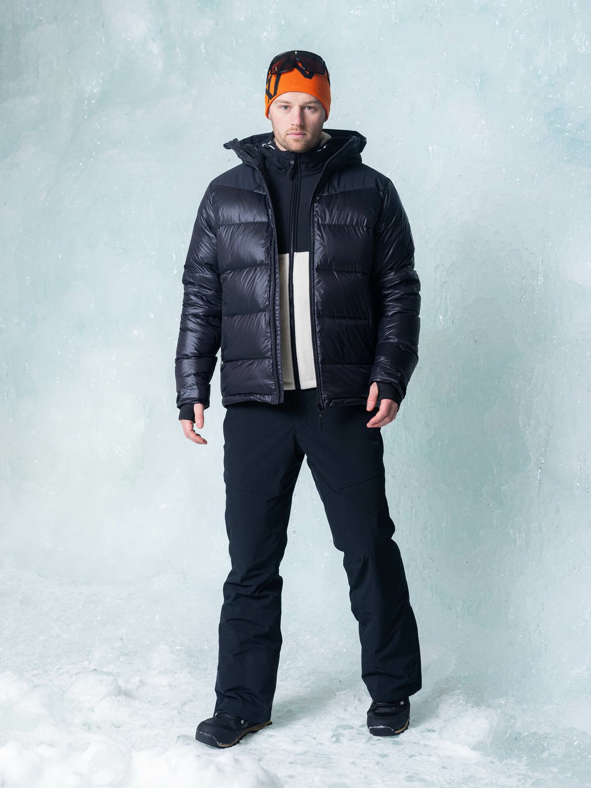 Twentyfour Mode Zip Fleece Gråhvit