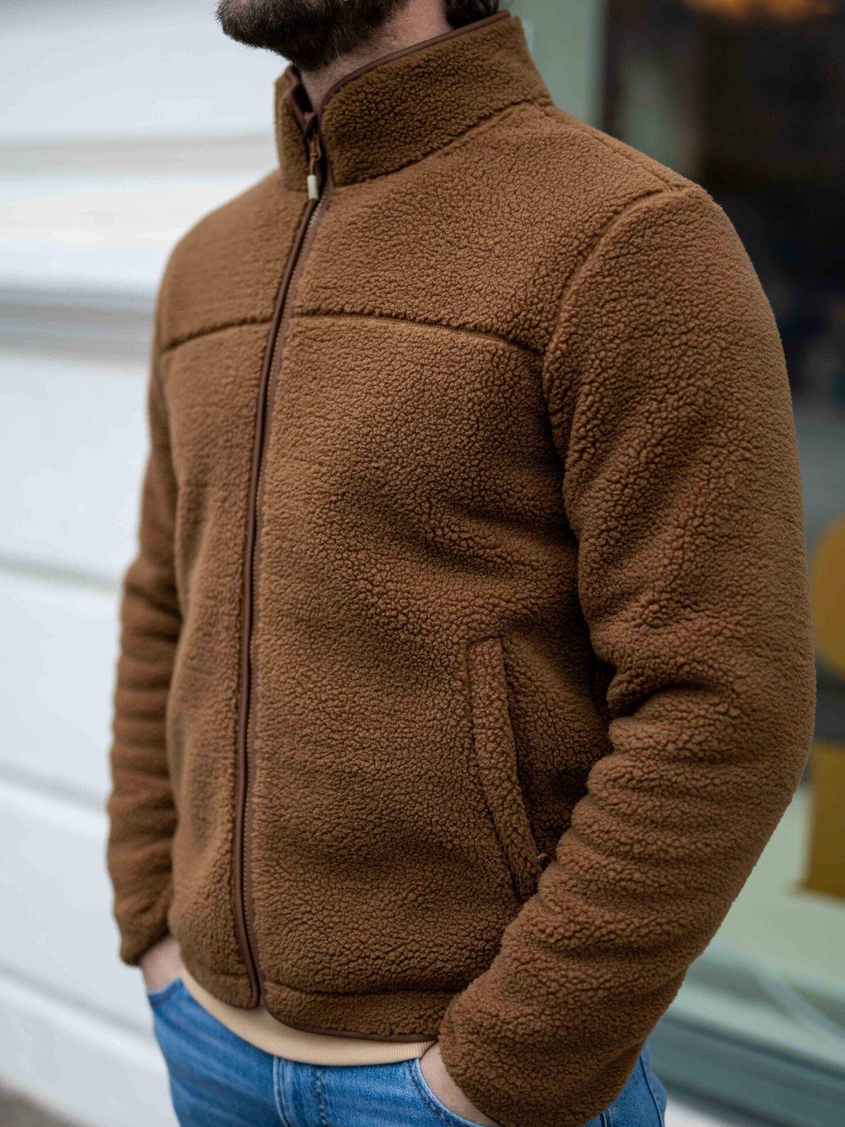 Twentyfour Finse Full Zip Sherpafleece Karamell