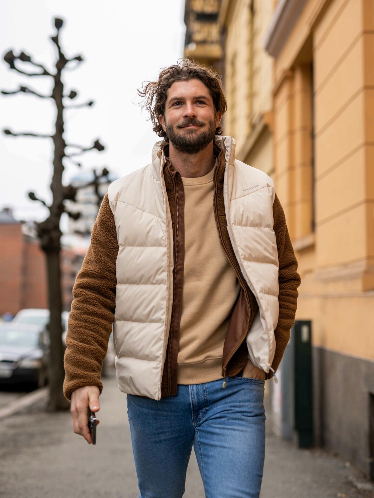 Twentyfour Finse Full Zip Sherpafleece Karamell