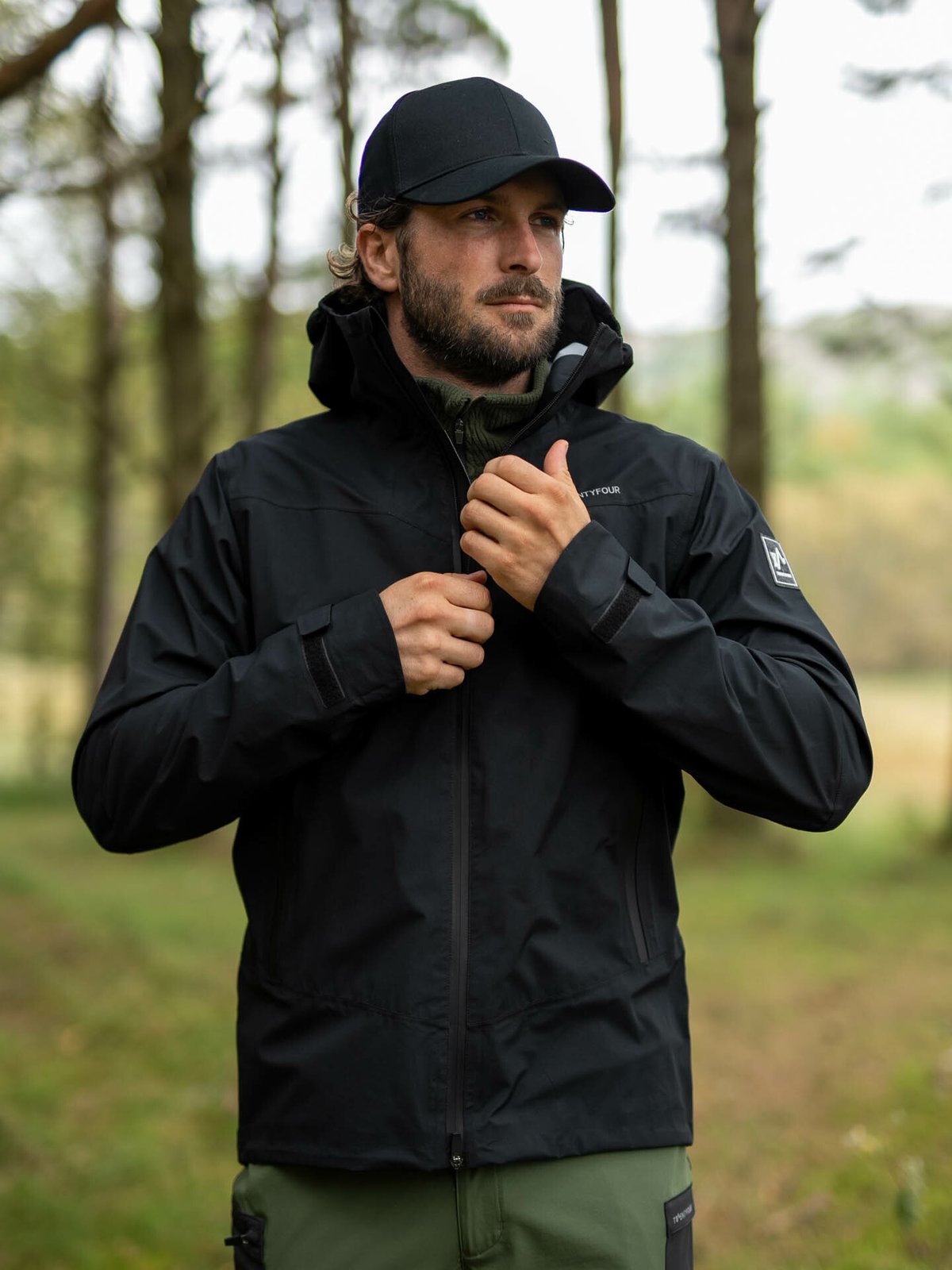 Twentyfour Flåm 3-Lags Skalljakke Sort