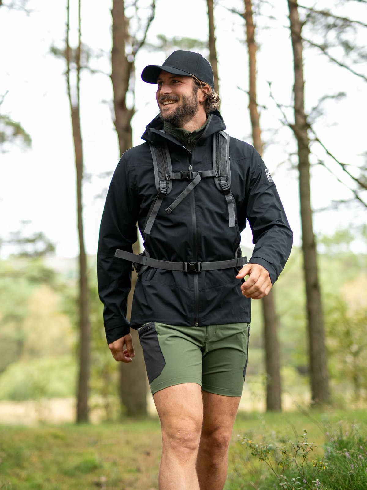 Twentyfour Flåm 3-Lags Skalljakke Sort