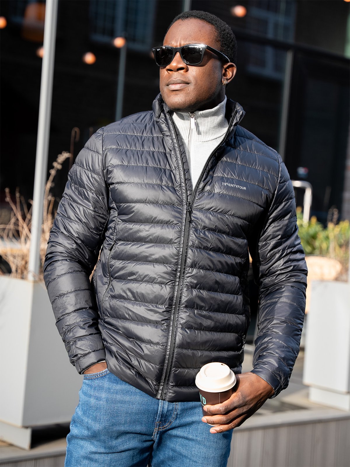 Twentyfour Flåm Dunjakke Sort