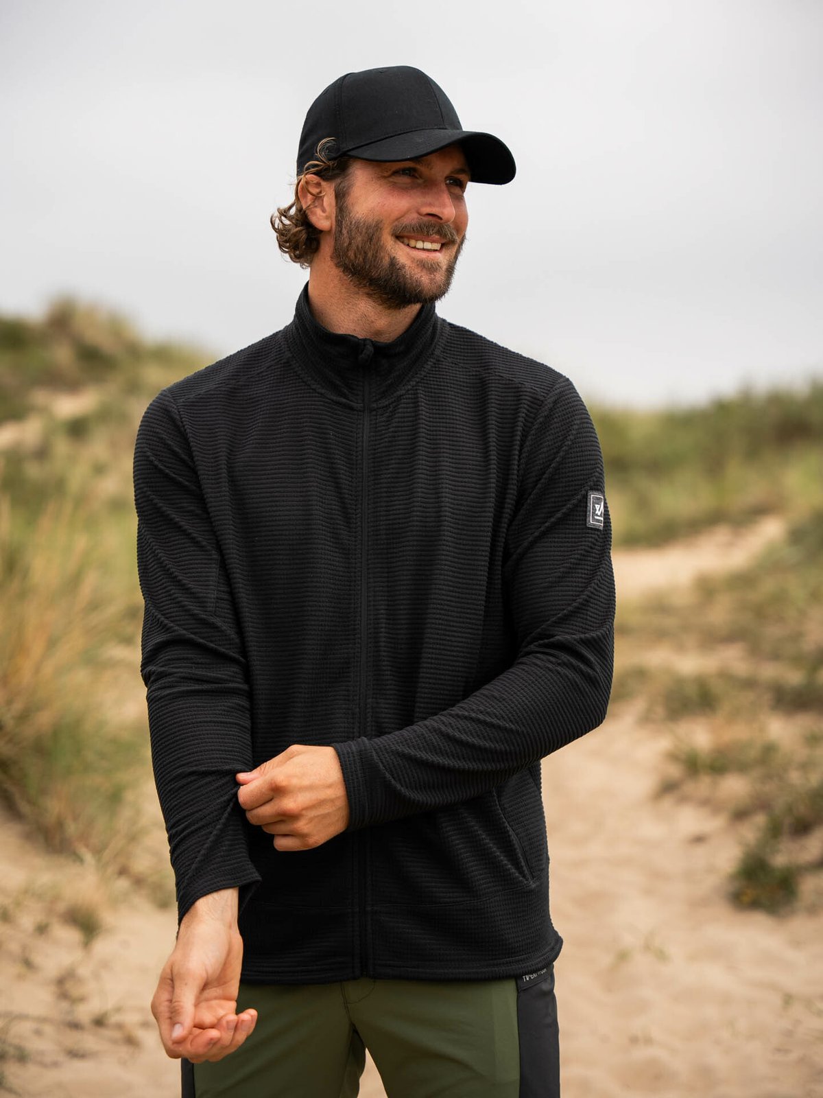 Twentyfour Flåm Long Zip Fleece Sort