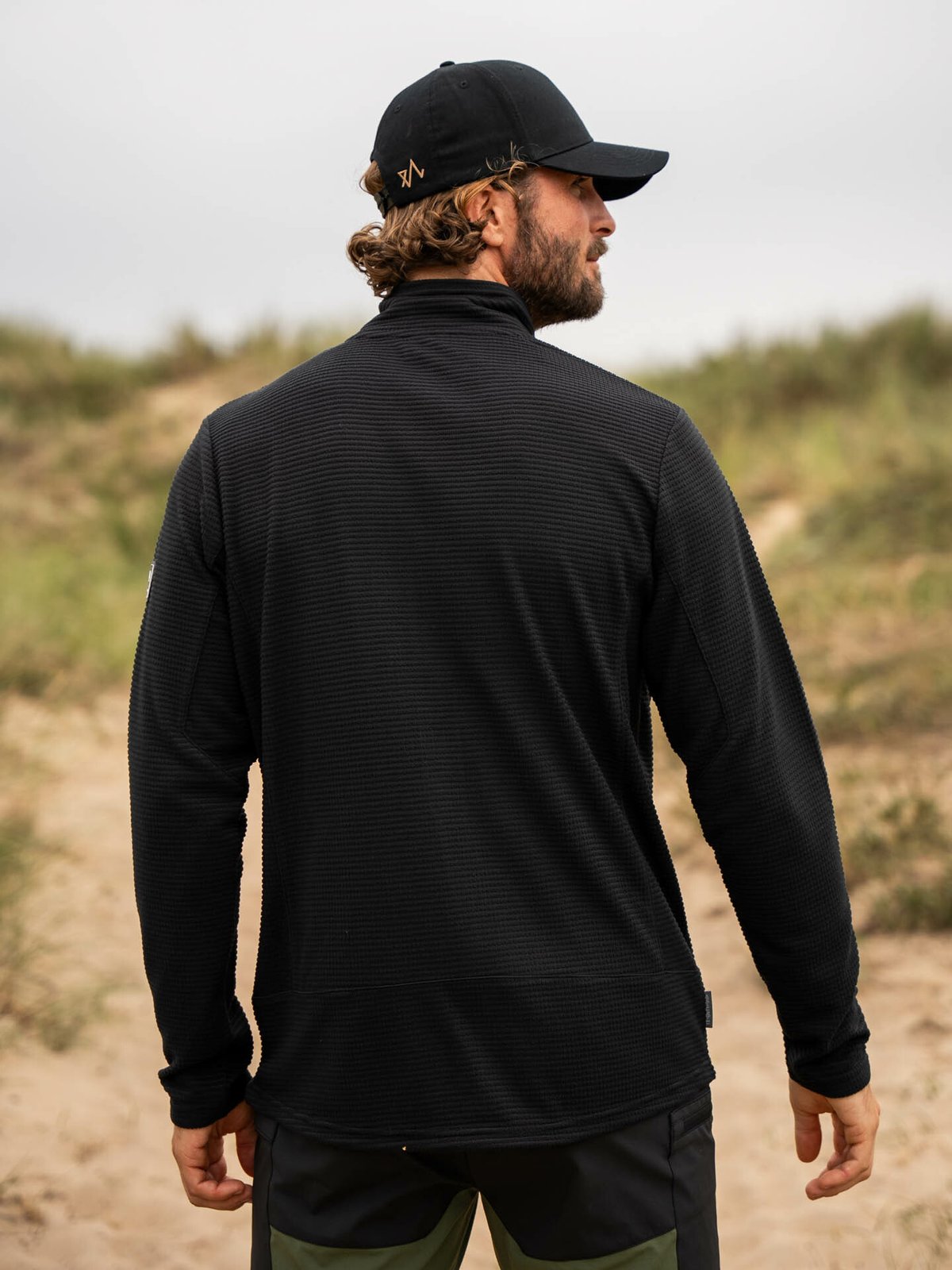 Twentyfour Flåm Long Zip Fleece Sort