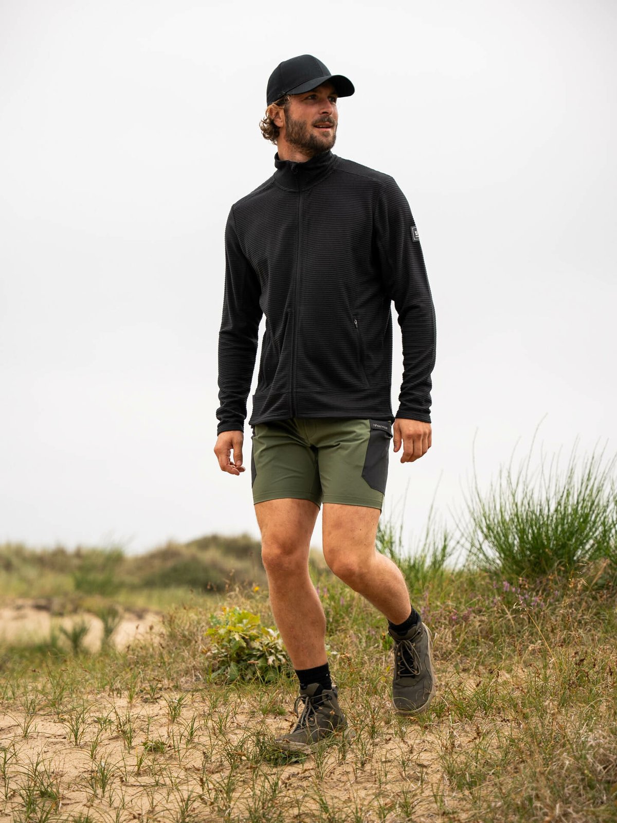 Twentyfour Flåm Long Zip Fleece Sort