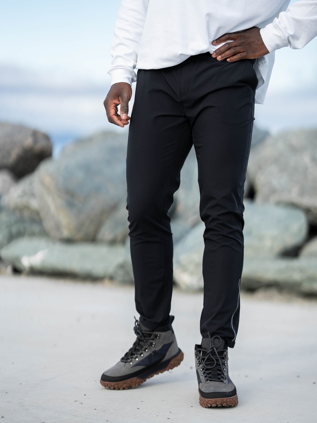 Twentyfour Mode Flex Bukse Sort