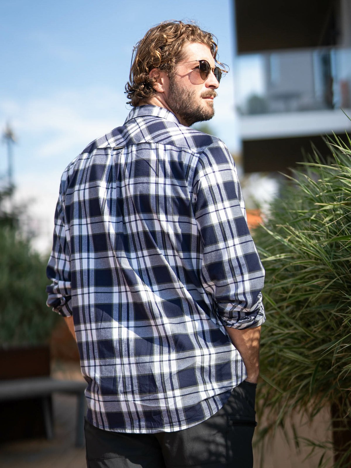 Twentyfour Mode Hike Skjorte Marineblå