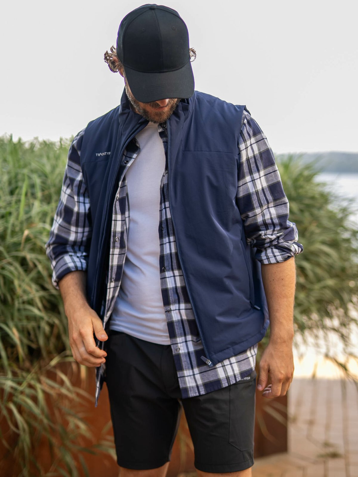 Twentyfour Mode Hike Skjorte Marineblå