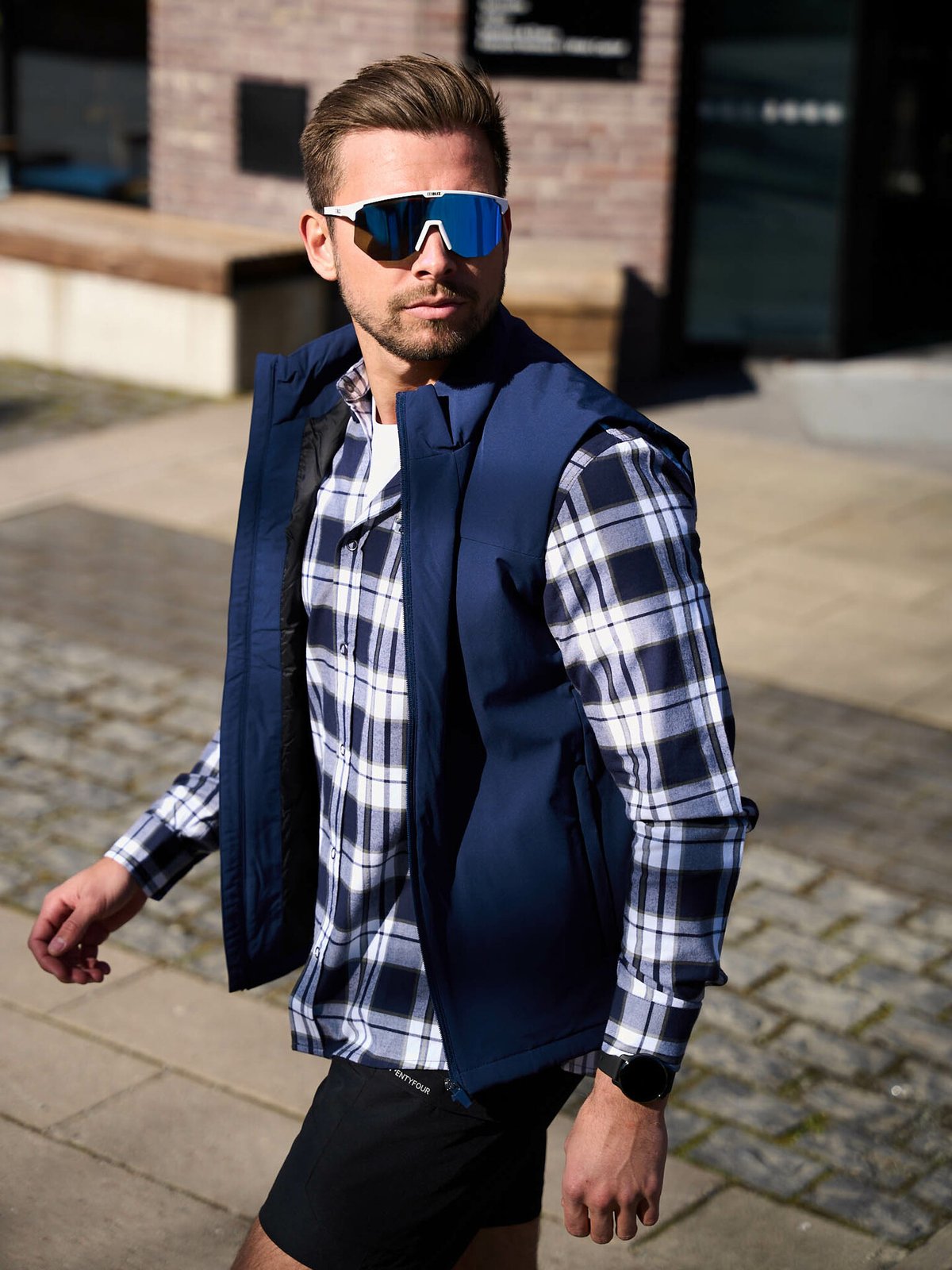 Twentyfour Mode Hike Skjorte Marineblå