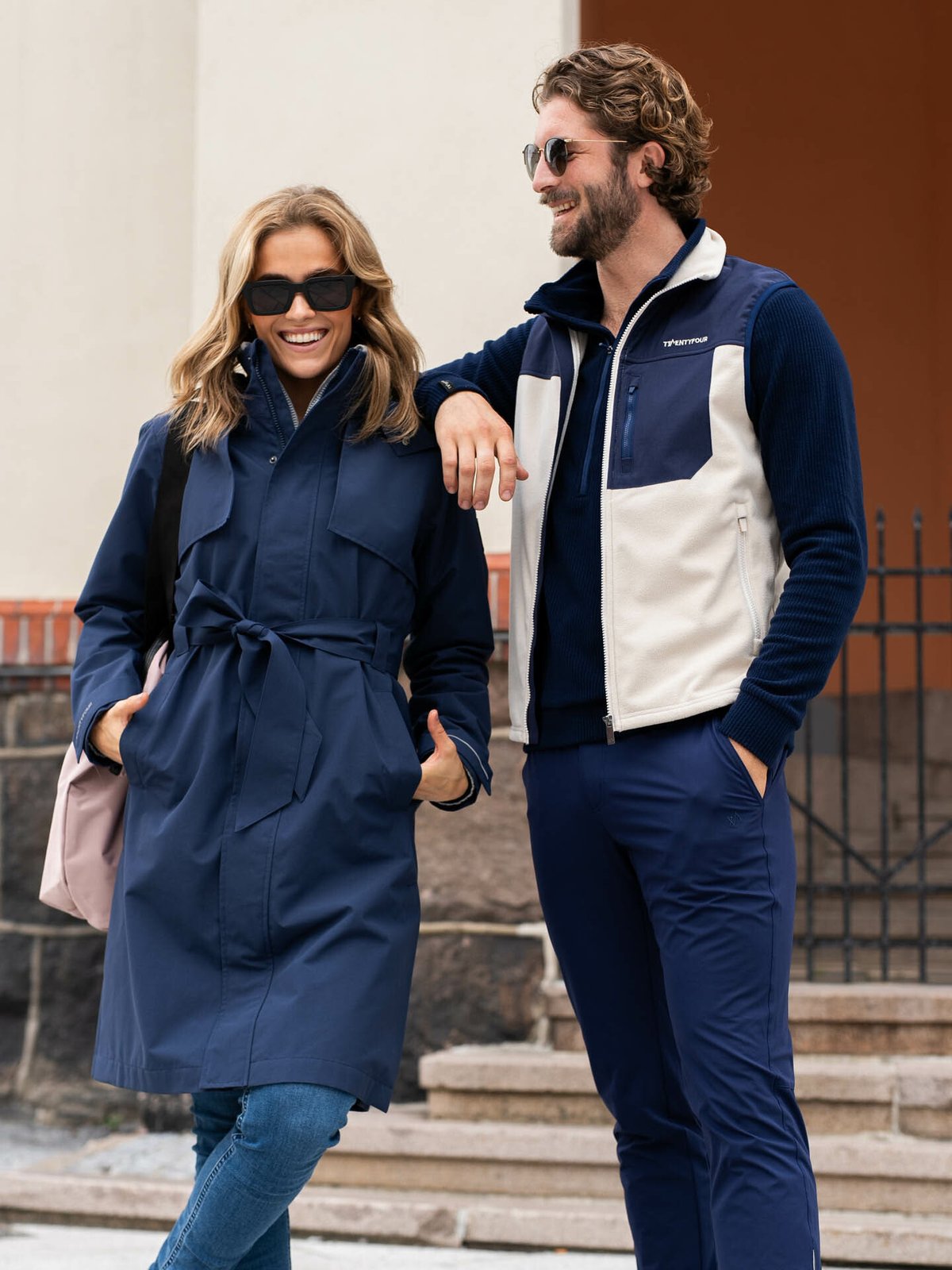 Twentyfour Mode Half Zip Fleece Marineblå