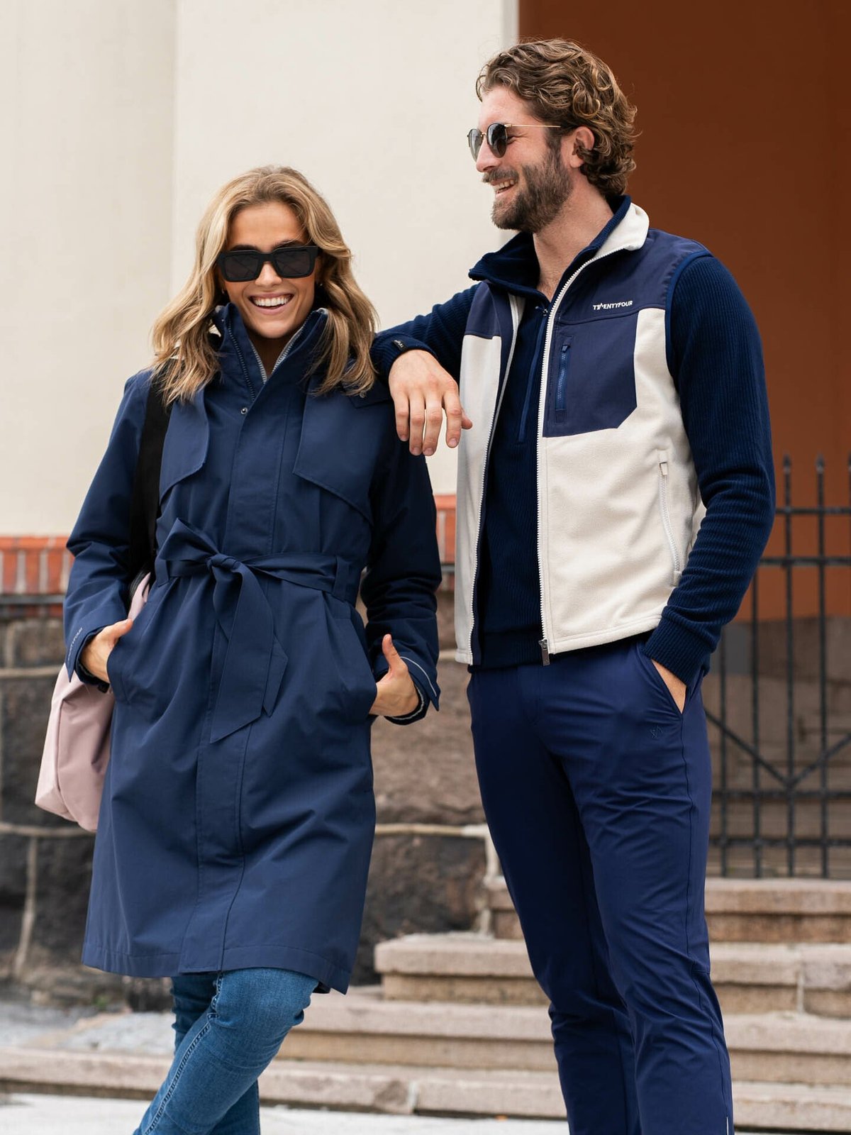 Twentyfour Mode Half Zip Fleece Marineblå