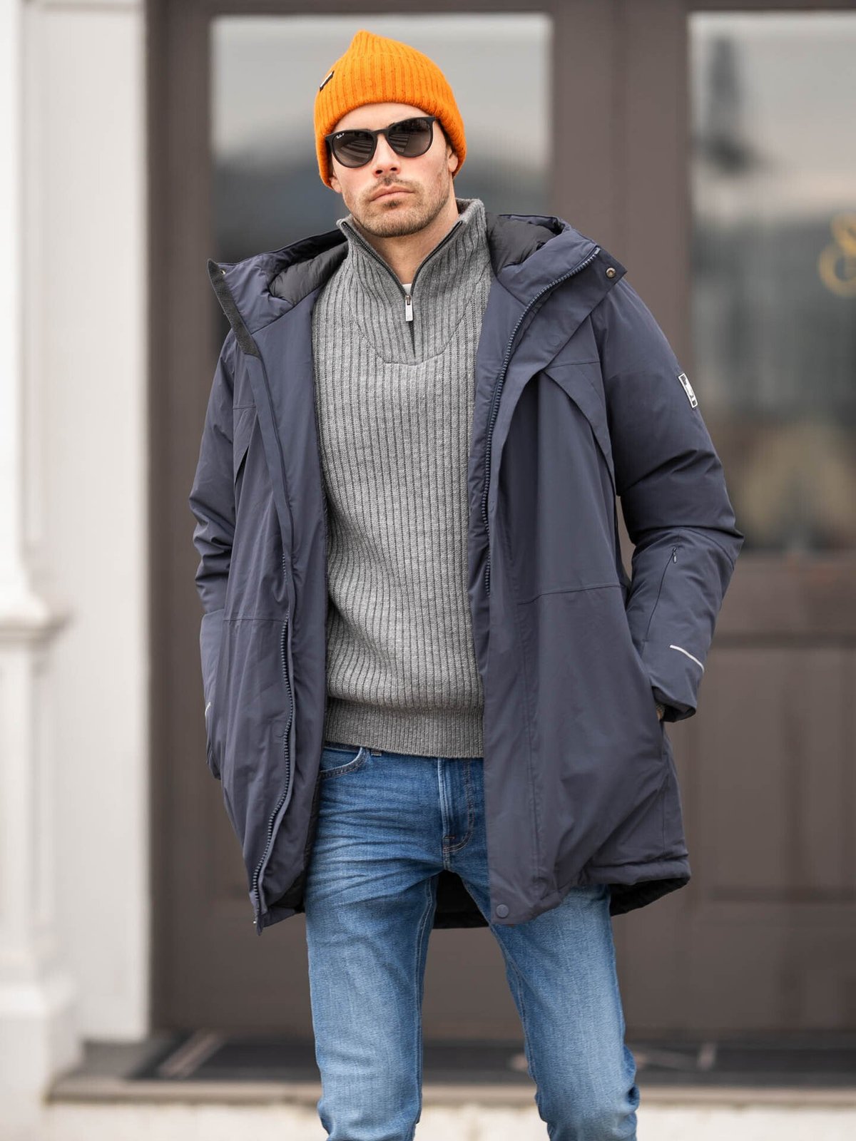 Twentyfour Finse Dunparkas Blekkblå