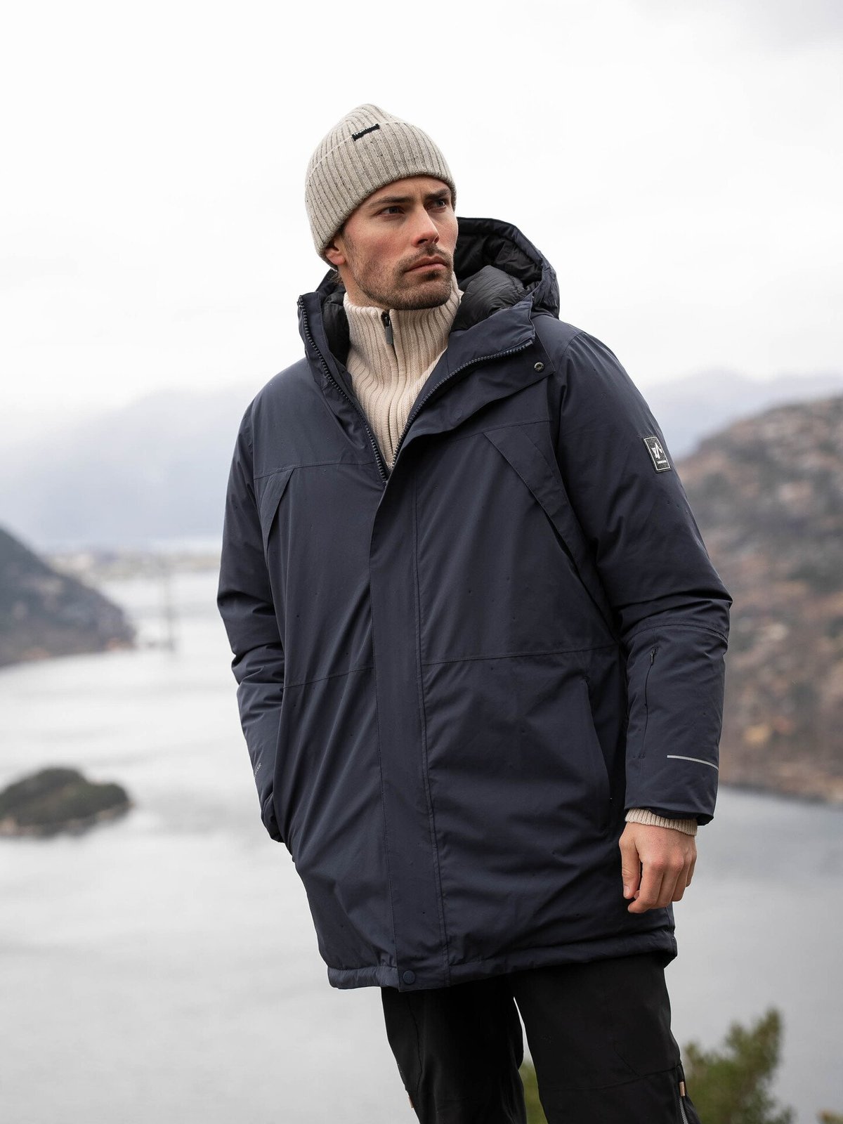 Twentyfour Finse Dunparkas Blekkblå