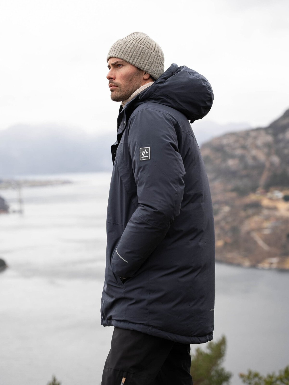 Twentyfour Finse Dunparkas Blekkblå