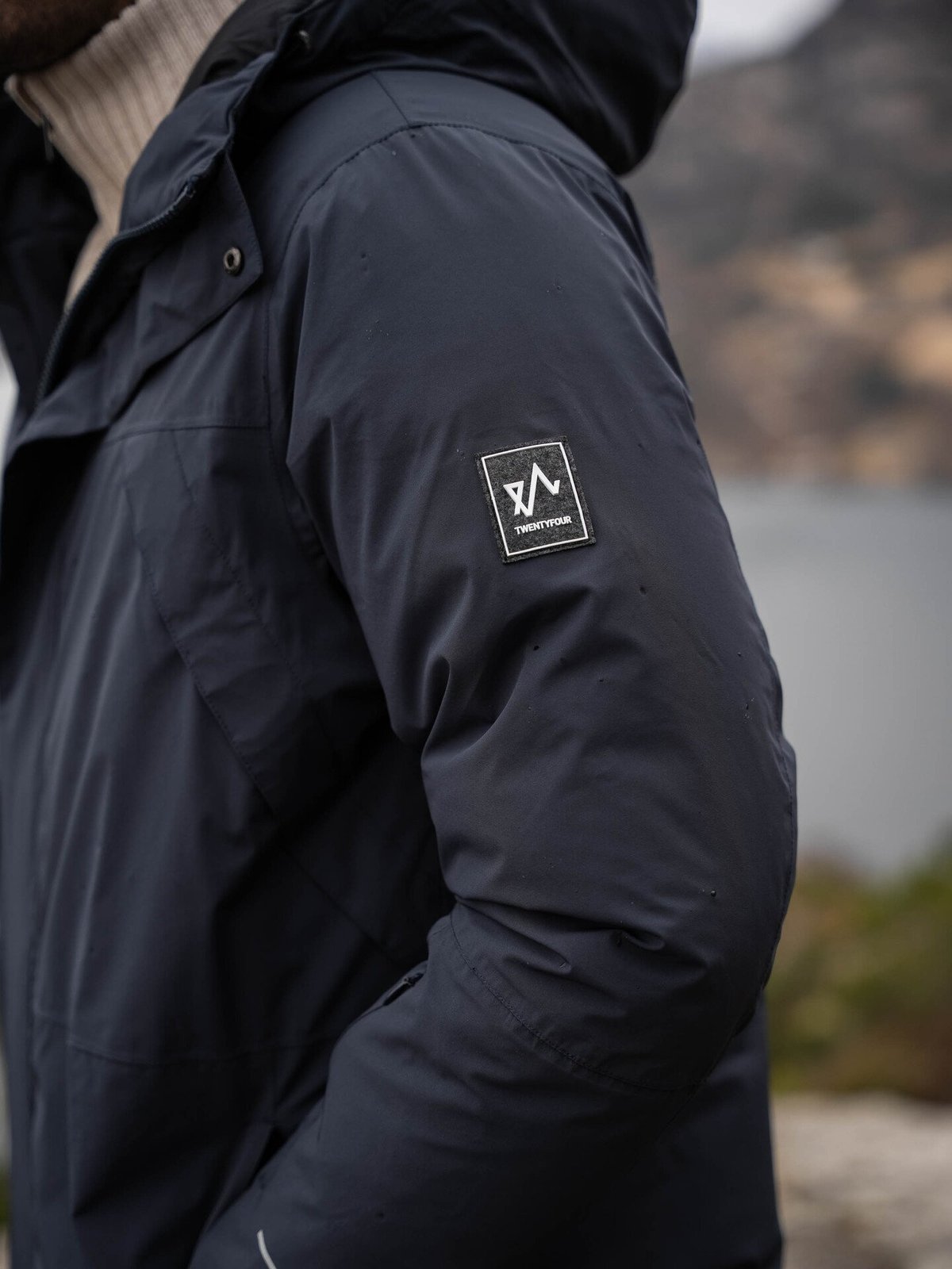 Twentyfour Finse Dunparkas Blekkblå