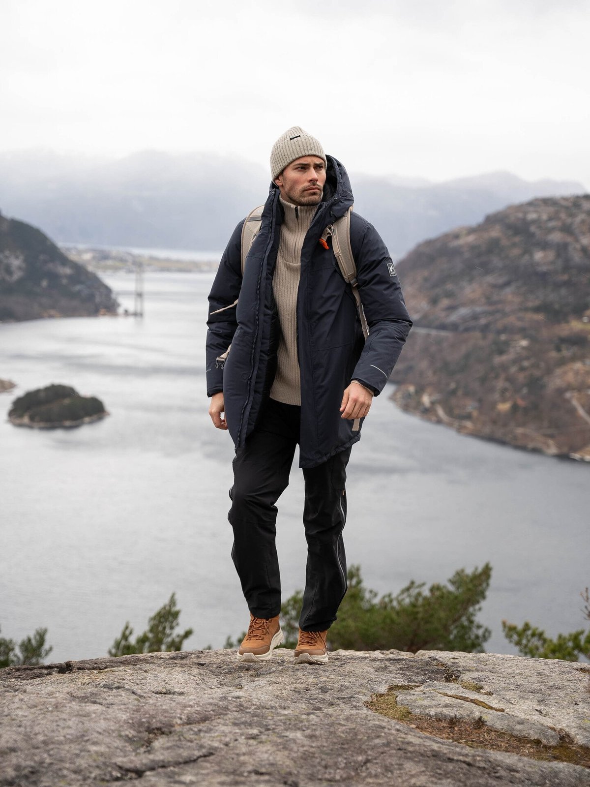 Twentyfour Finse Dunparkas Blekkblå