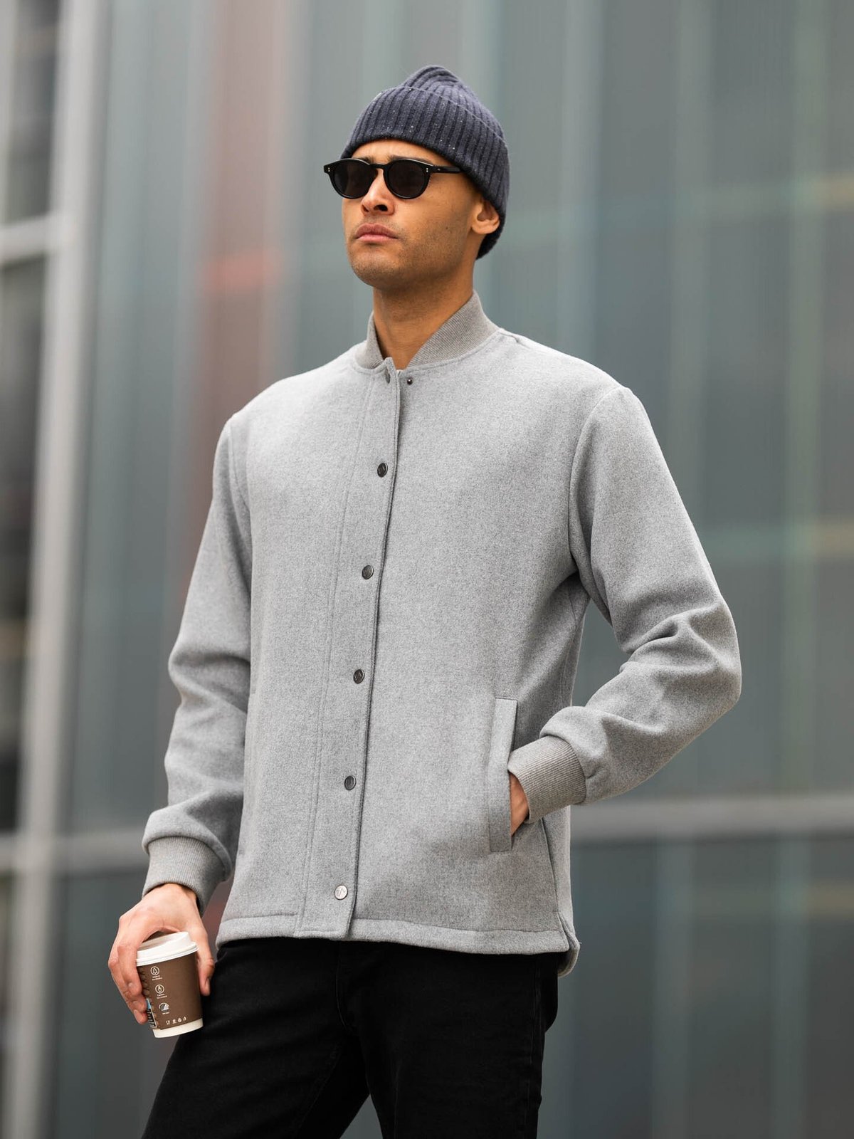 Twentyfour Mode Warm Bomber Mellomgrå