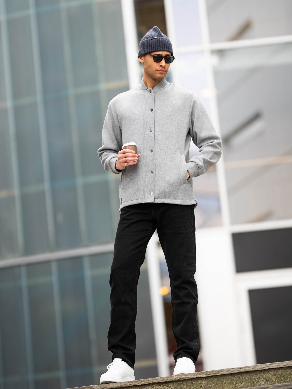 Twentyfour Mode Warm Bomber Mellomgrå