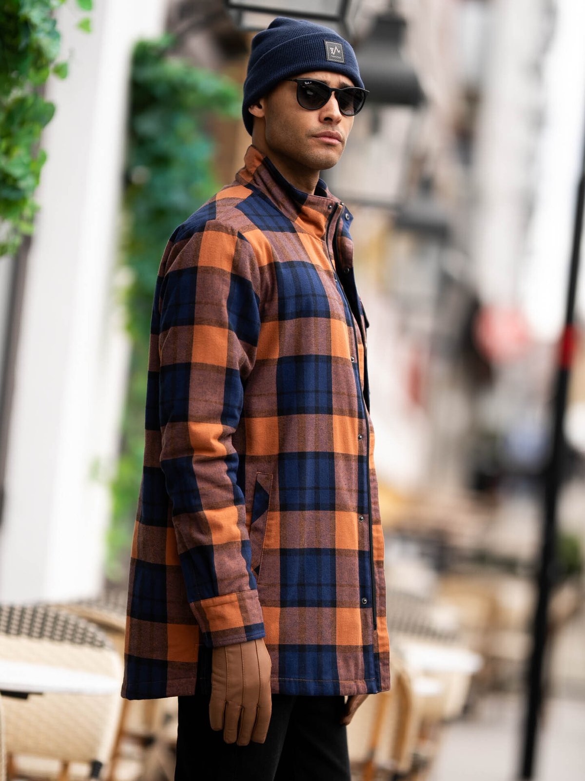 Twentyfour Mode Flannel Jakke Mokka