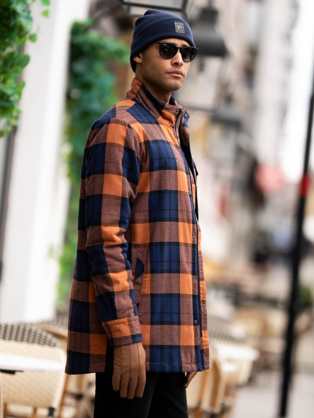 Twentyfour Mode Flannel Jakke Mokka