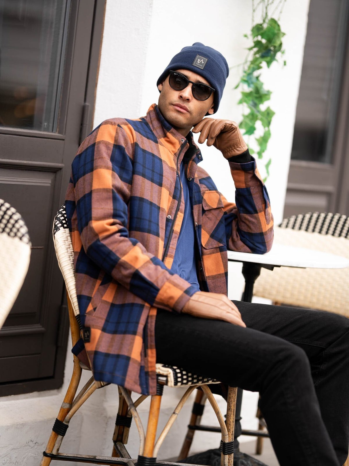 Twentyfour Mode Flannel Jakke Mokka