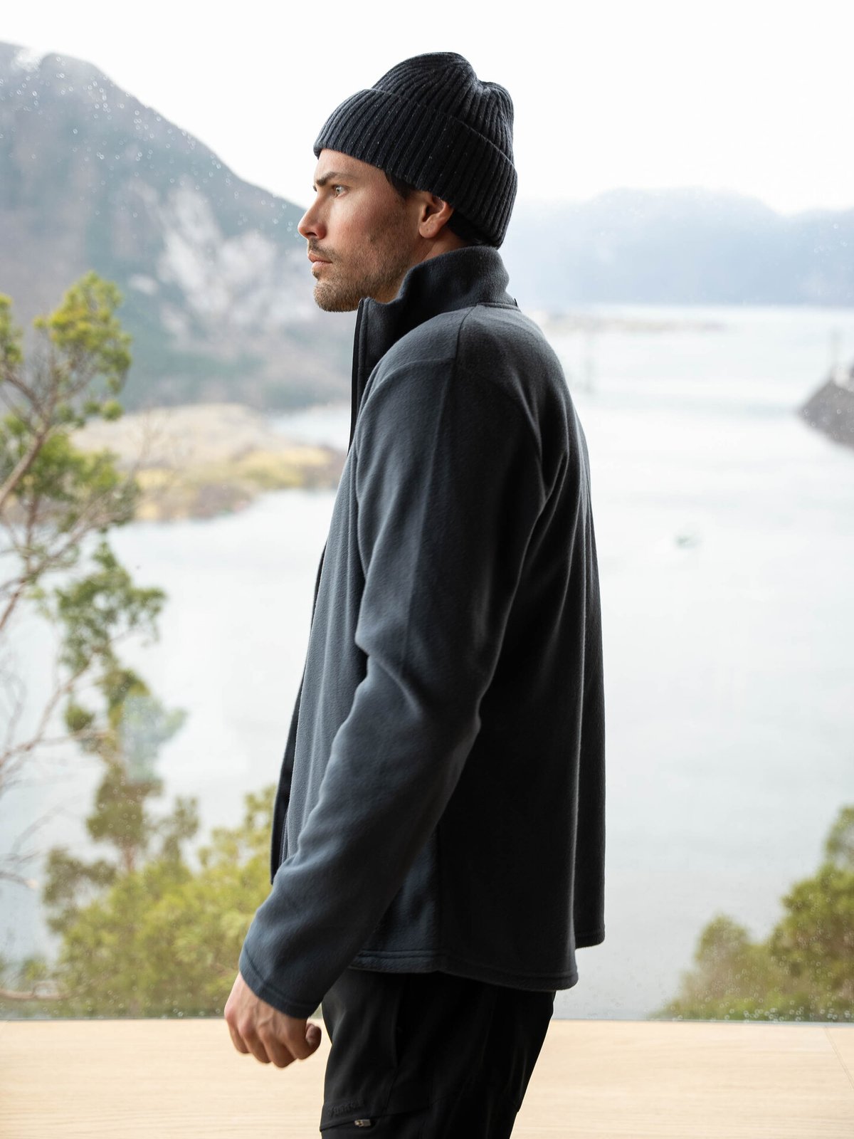 Twentyfour Finse 2.0 Long Zip Fleece H Blekkblå