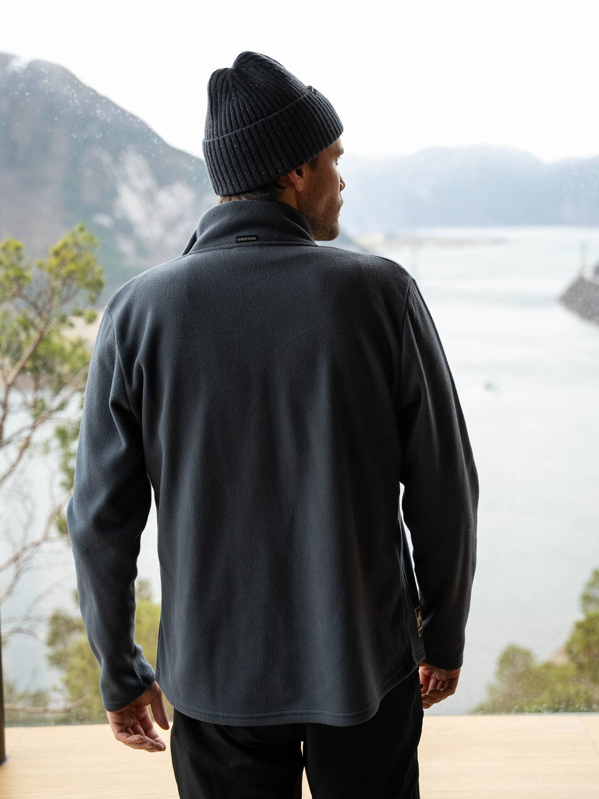 Twentyfour Finse 2.0 Long Zip Fleece H Blekkblå