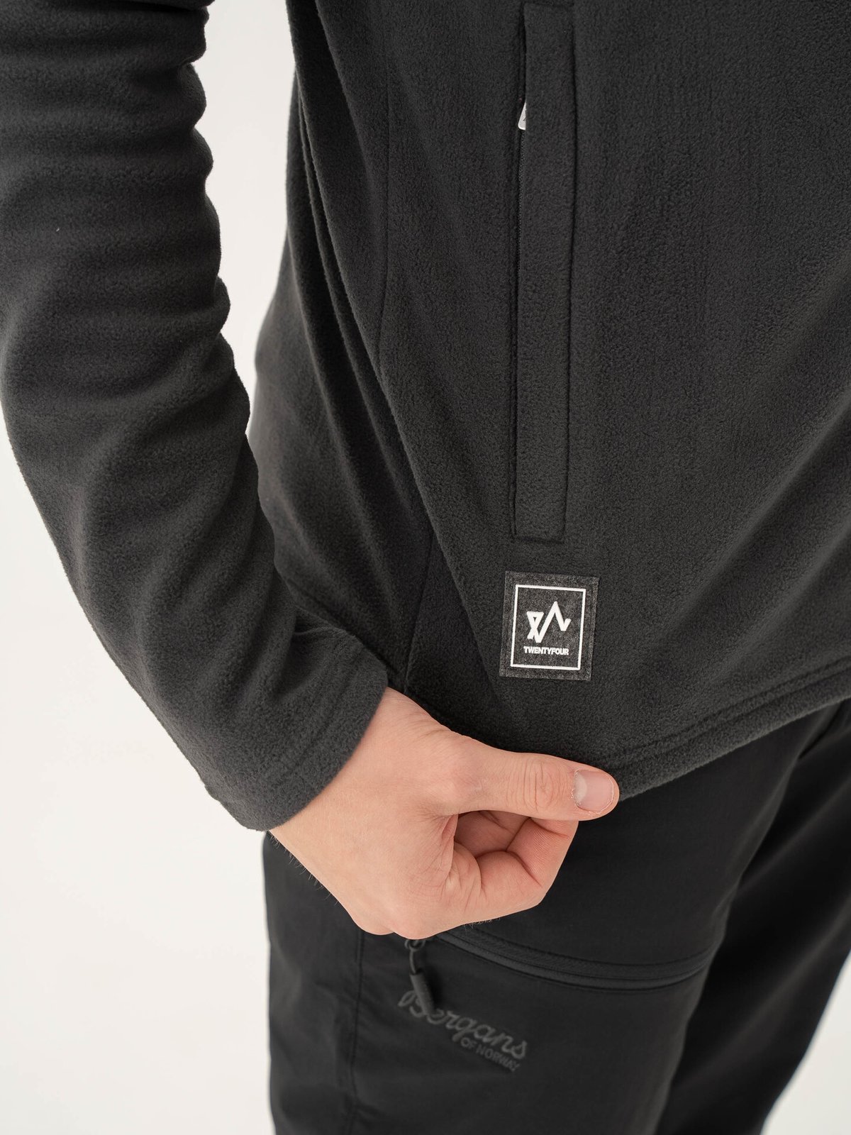 Twentyfour Finse 2.0 Long Zip Fleece H Skyggesort