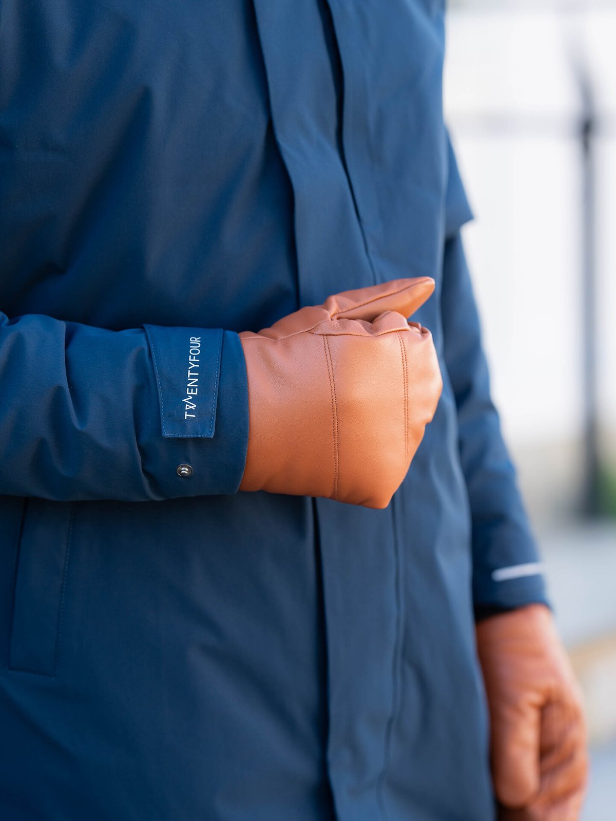 Twentyfour Mode Skinnvott Lys Brun