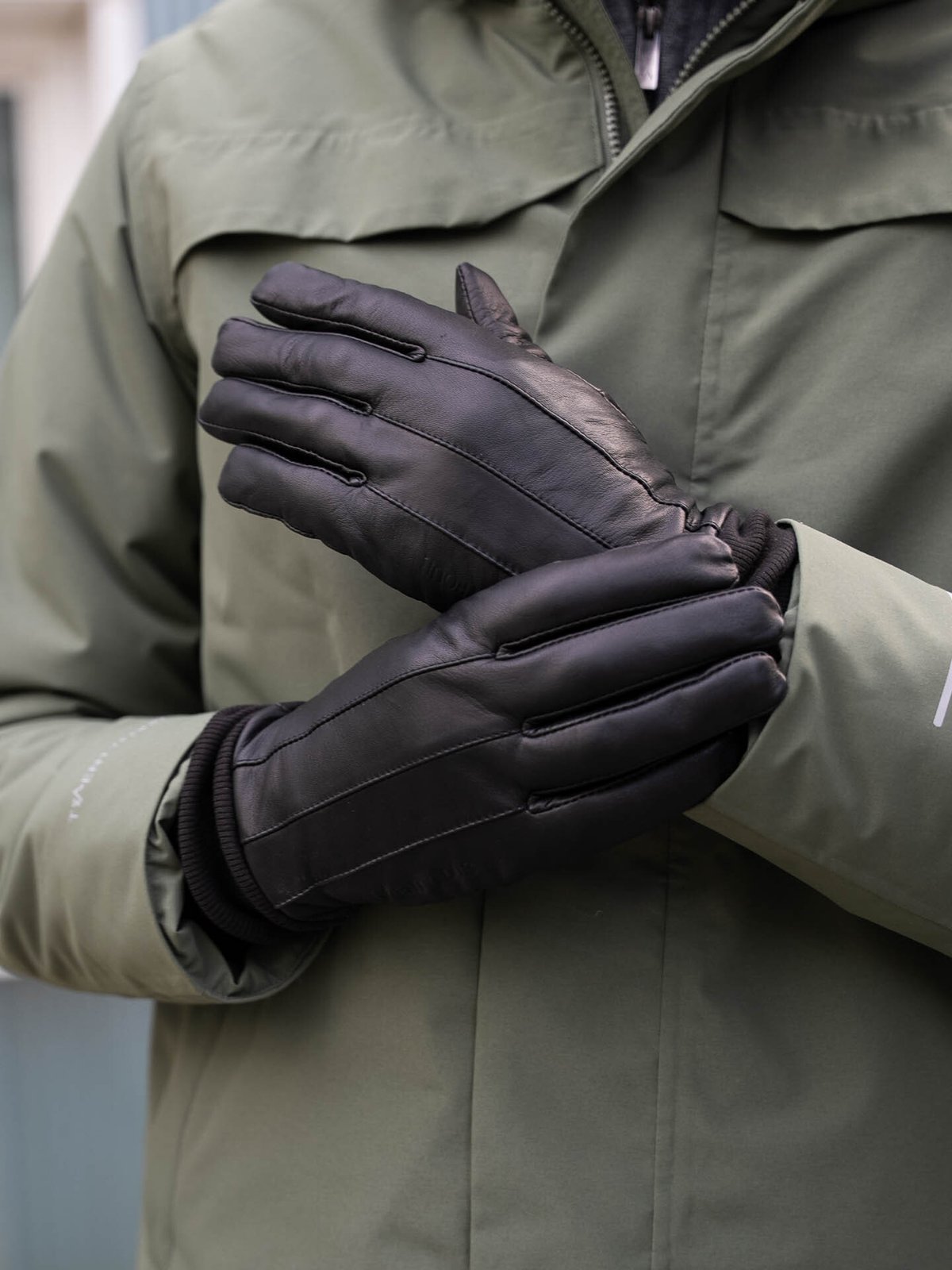 Twentyfour Mode Skinnhanske Sort