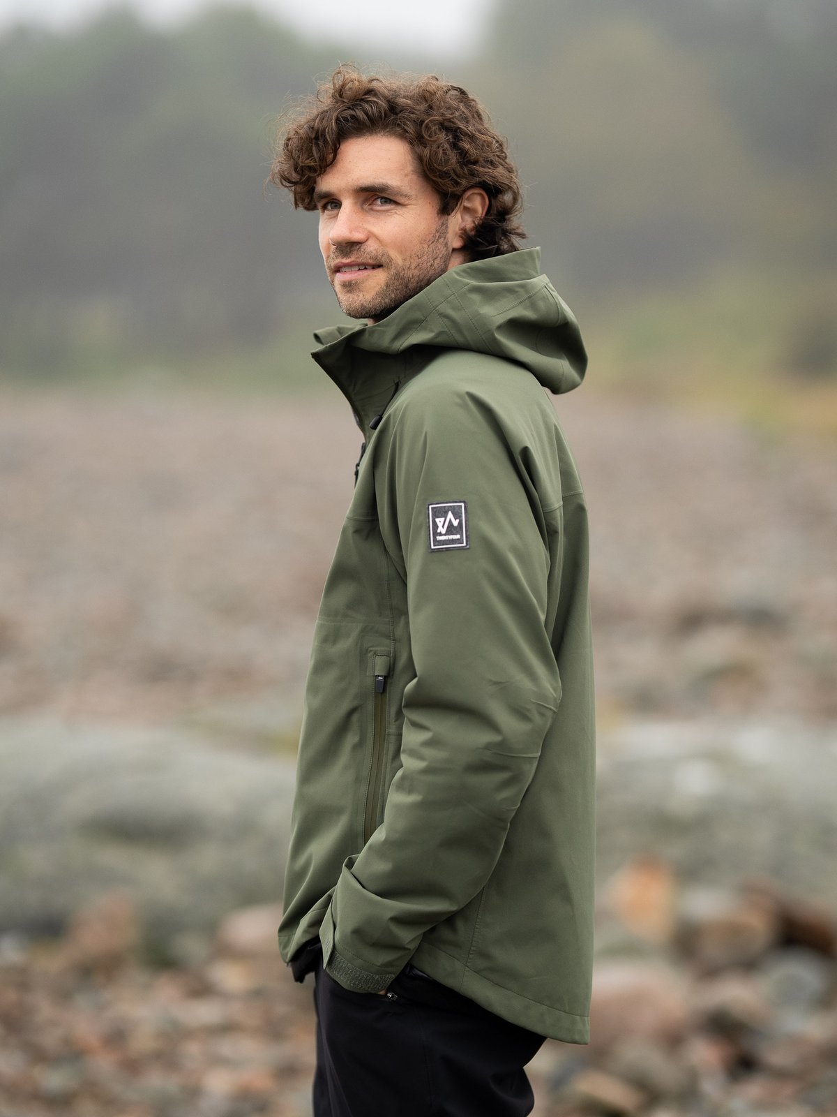 Twentyfour Venture 3-Lags Skalljakke Furu