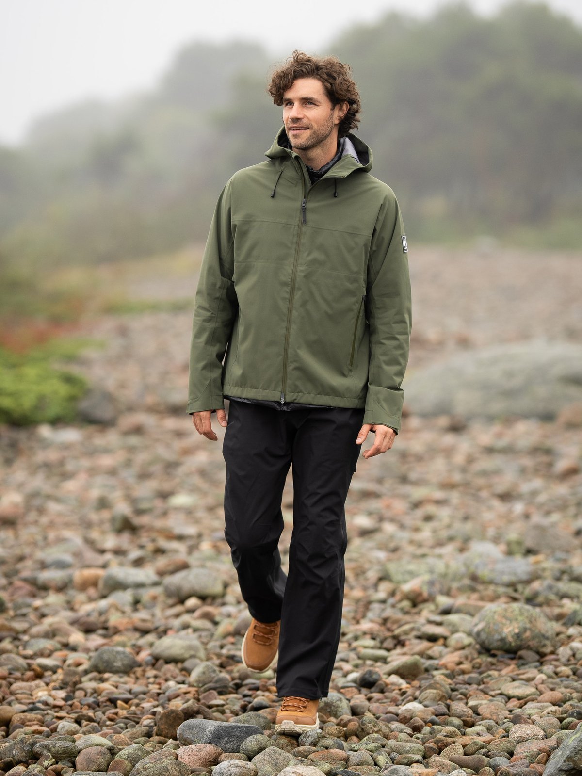 Twentyfour Venture 3-Lags Skalljakke Furu