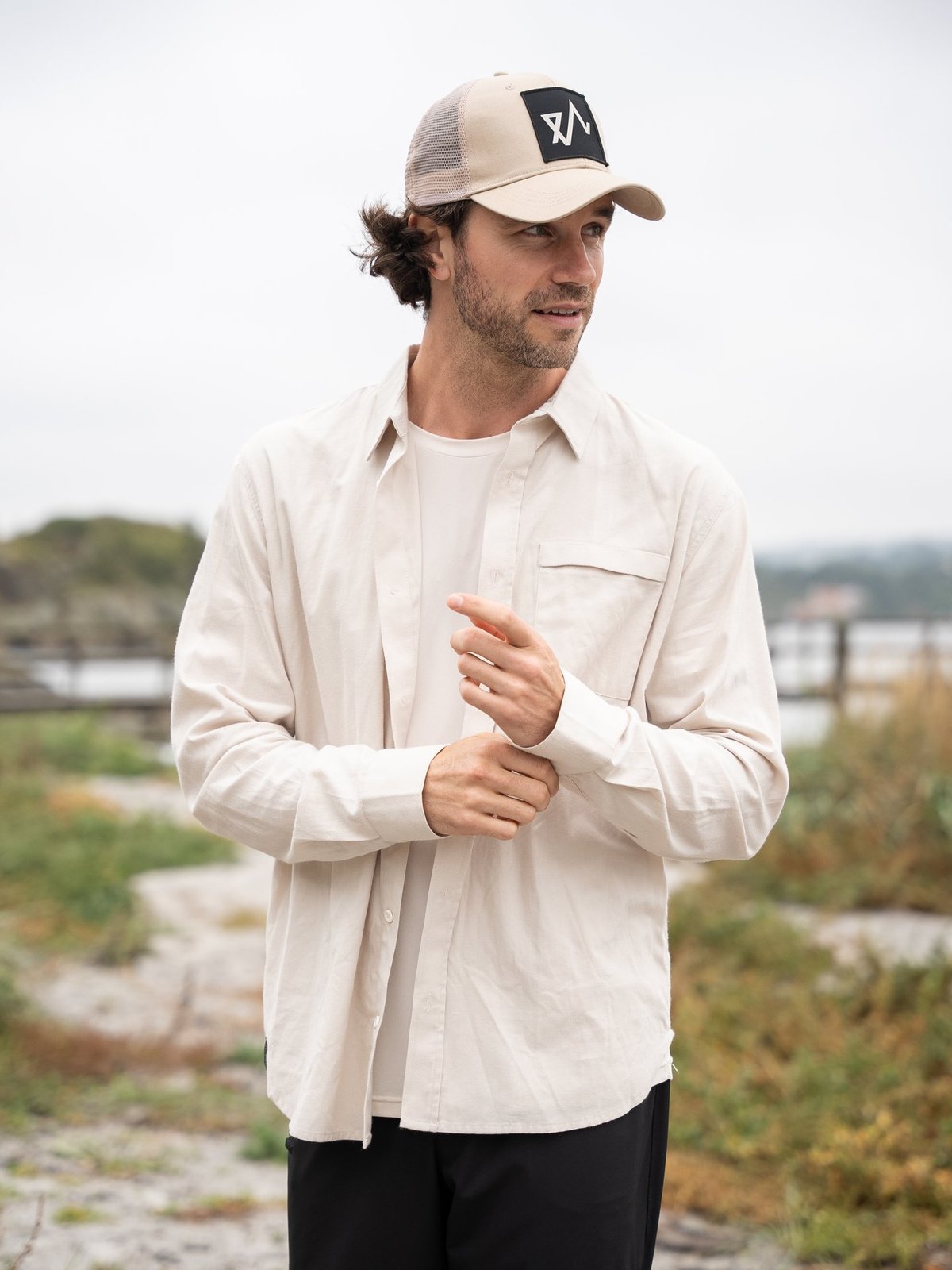 Twentyfour Mode Skjorte Gråhvit