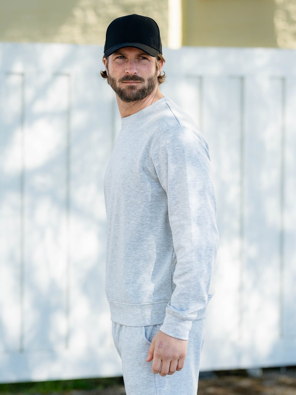 Twentyfour Mode Comfy Genser Lys Grå Melange