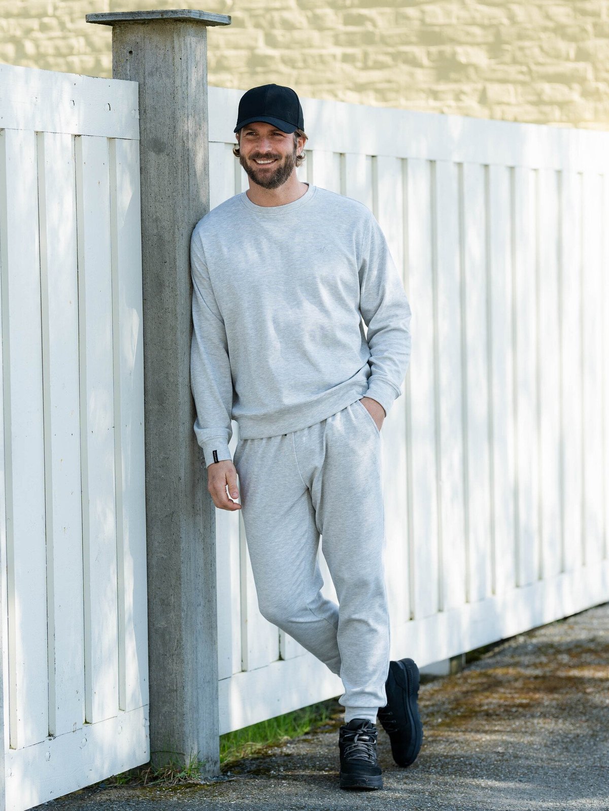 Twentyfour Mode Comfy Genser Lys Grå Melange