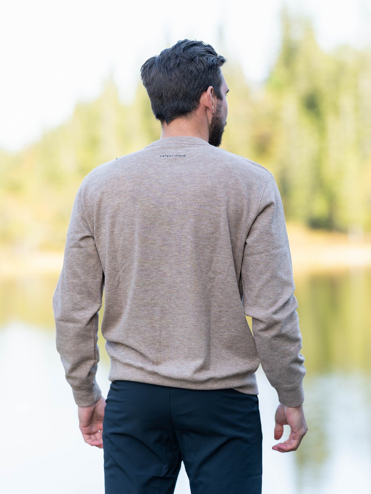 Twentyfour Mode Comfy Genser Mørk Beige